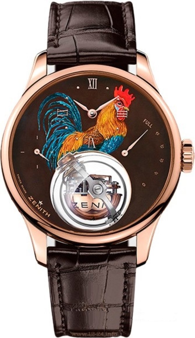 Zenith 18.2215.8804/72.C713 Academy Christophe Colomb Fire Rooster