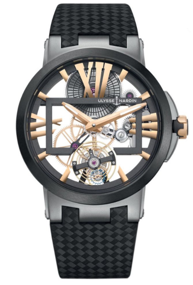 Ulysse Nardin 1713-139/02-B Dual Time Executive Skeleton Tourbillon 43 mm