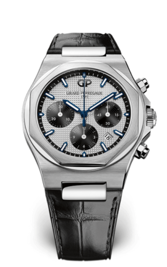 Girard Perregaux 81020-11-131-BB6A Laureato Chronograph Stainless Steel Silver Panda Bracelet