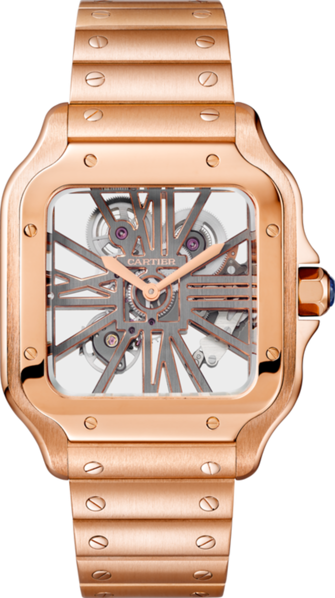 Cartier WHSA0008 Santos De Cartier Pink Gold