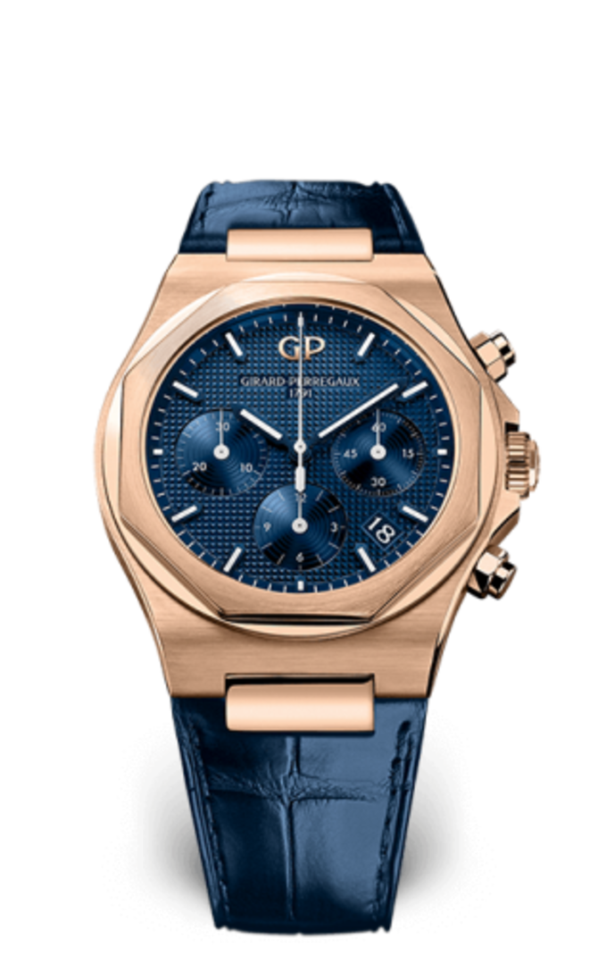Girard Perregaux 81040-52-432-BB4A Laureato Chronograph Pink Gold