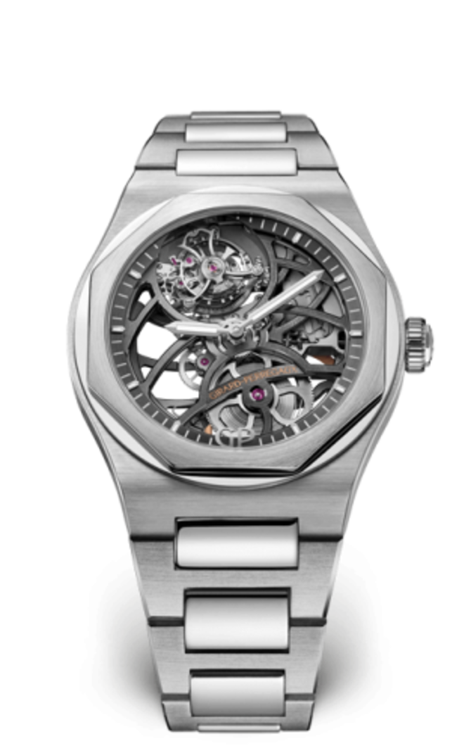 Girard Perregaux 99110-53-001-53A Laureato Flying Tourbillon Skeleton White Gold