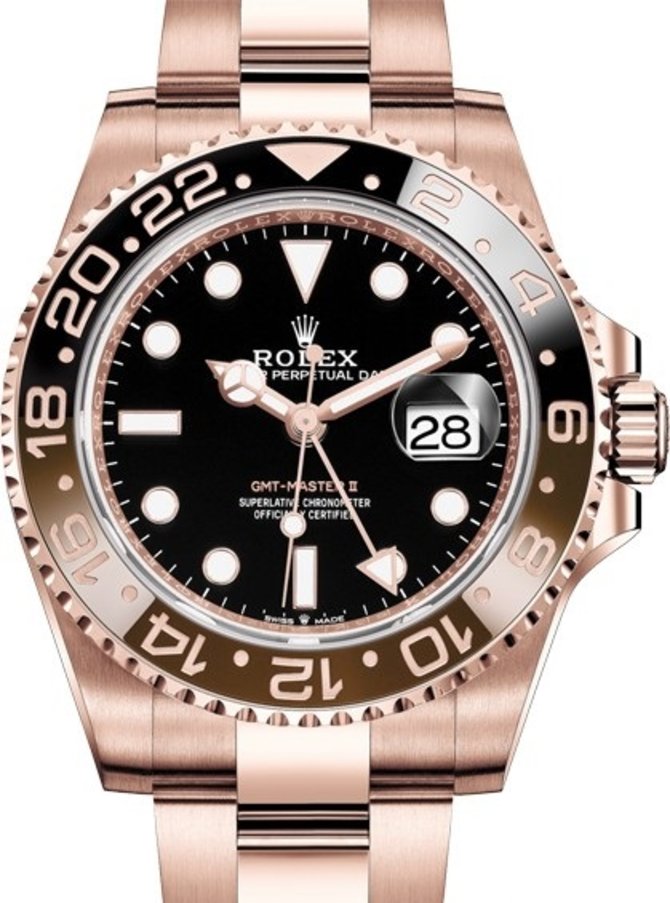 Rolex 126715CHNR-0001 GMT-Master II 40 mm Everose Gold