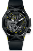 Hublot Classic Fusion 408.QU.0129.RX Techframe Ferrari Tourbillon Chronograph Carbon Yellow 45 mm