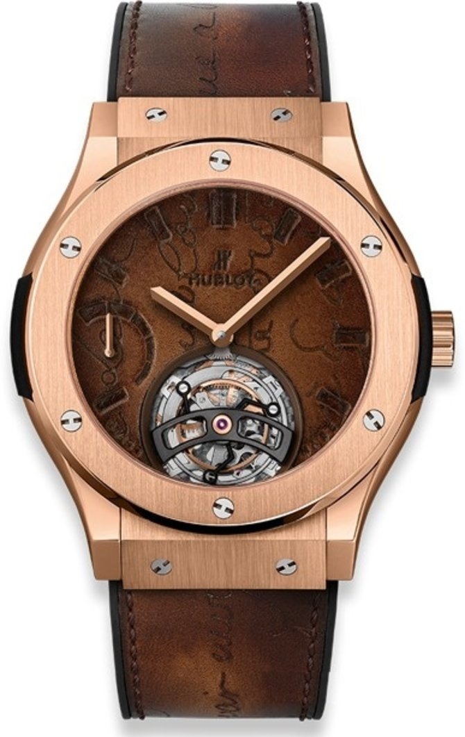 Hublot 505.OX.0500.VR.BER17 Classic Fusion Tourbillon Power Reserve 5 Days Berluti Scritto 45 mm