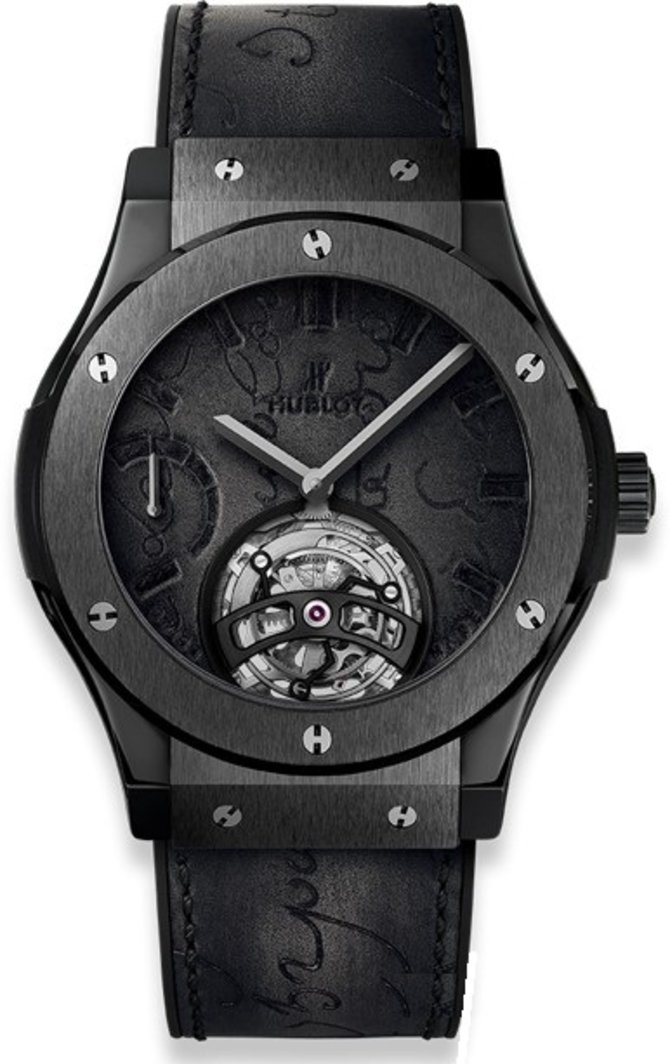 Hublot 505.CM.0500.VR.BER17 Classic Fusion Tourbillon Power Reserve 5 Days Berluti Scritto 45 mm