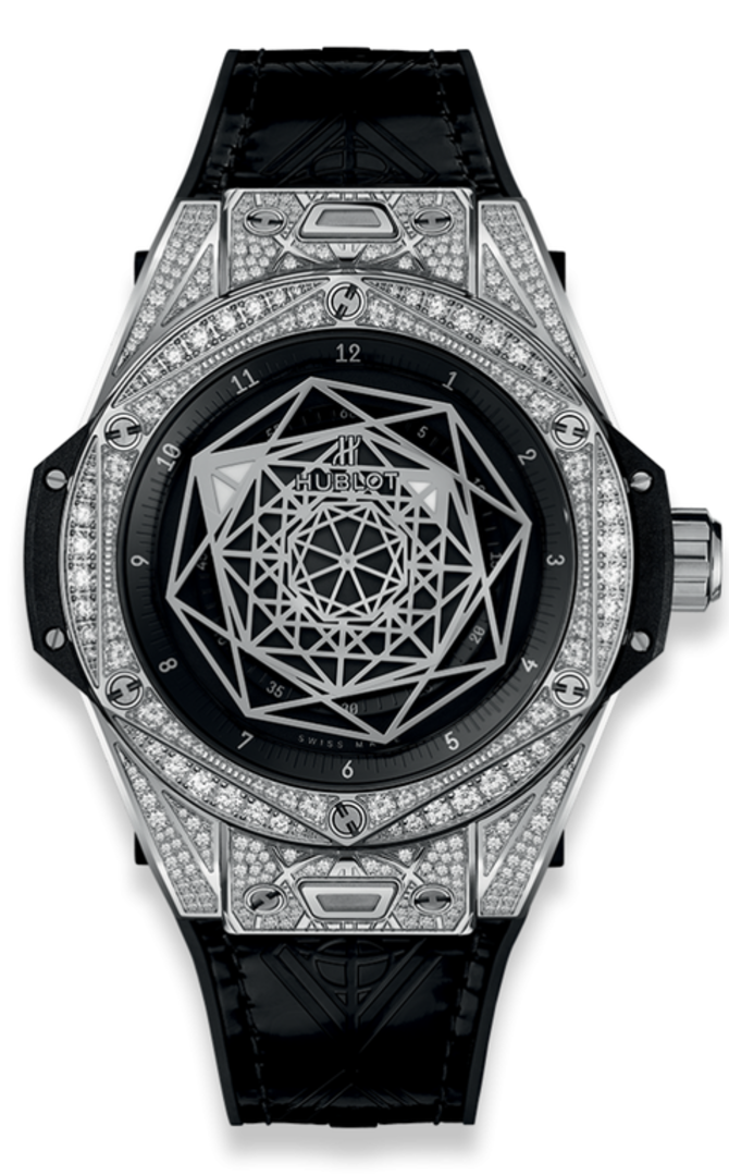 Hublot 465.SS.1117.VR.1704.MXM18 Big Bang Sang Bleu Steel Pave 39 mm