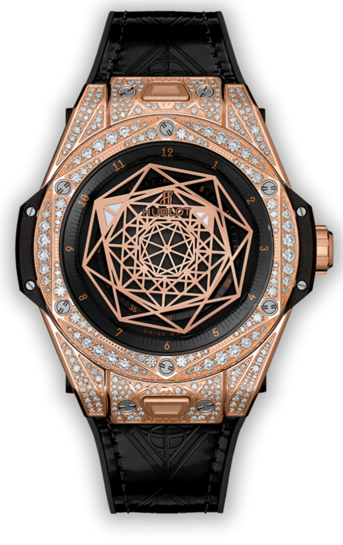 Hublot 465.OS.1118.VR.1704.MXM18 Big Bang Sang Bleu King Gold Pave 39 mm