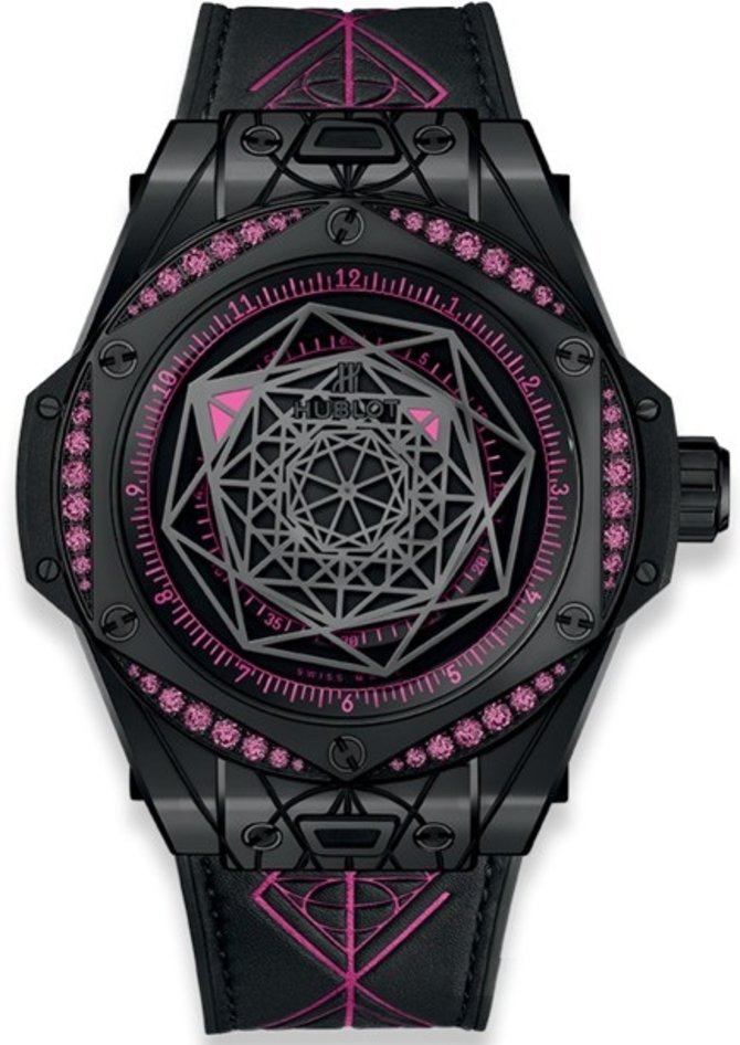 Hublot 465.CS.1119.VR.1233.MXM18 Big Bang Sang Bleu All Black Pink 39 mm