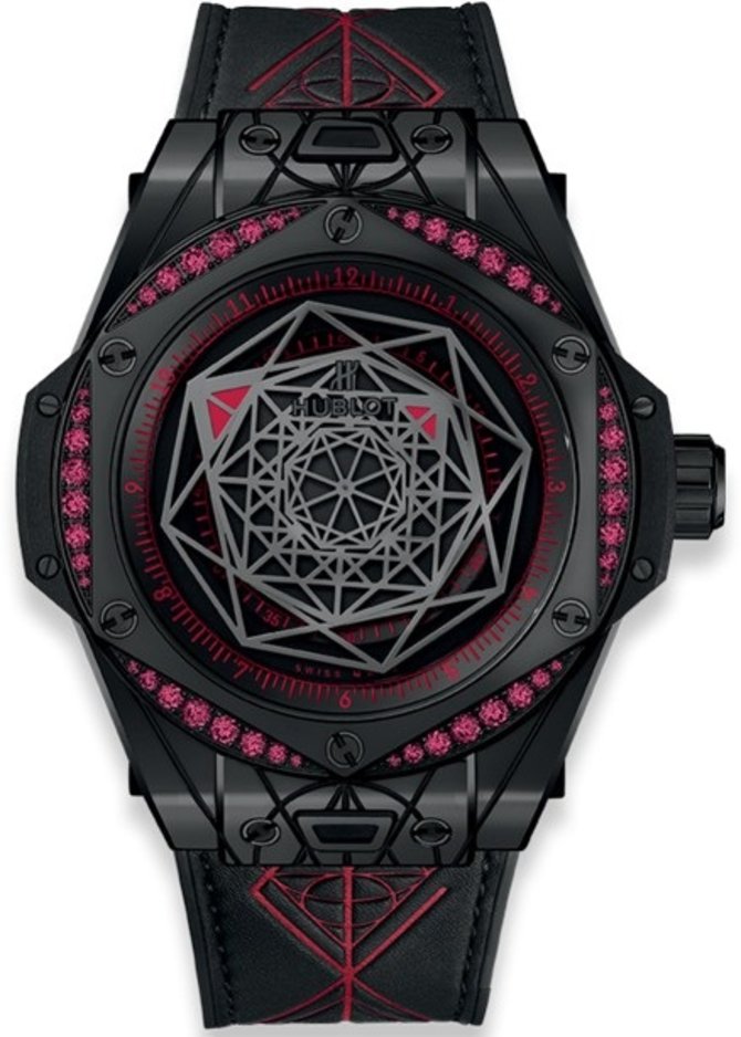 Hublot 465.CS.1119.VR.1202.MXM18 Big Bang Sang Bleu All Black Red 39 mm