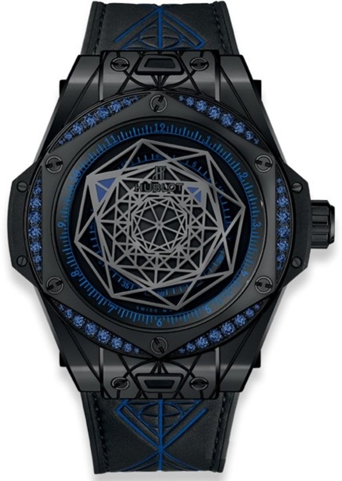 Hublot 465.CS.1119.VR.1201.MXM18 Big Bang Sang Bleu All Black Blue 39 mm