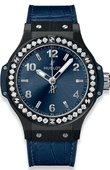 Hublot Часы Hublot Big Bang 38mm Ladies 361.CM.7170.LR.1204 Big Bang Ceramic Blue Diamonds 38 mm 