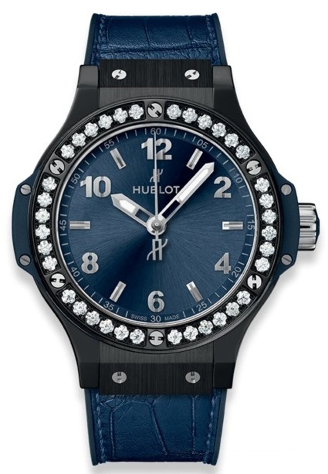Hublot 361.CM.7170.LR.1204 Big Bang 38mm Ladies Big Bang Ceramic Blue Diamonds 38 mm 