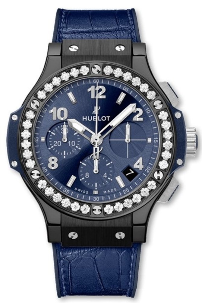 Hublot 341.CM.7170.LR.1204 Big Bang 41mm Ladies Ceramic Blue Diamonds 41 mm 
