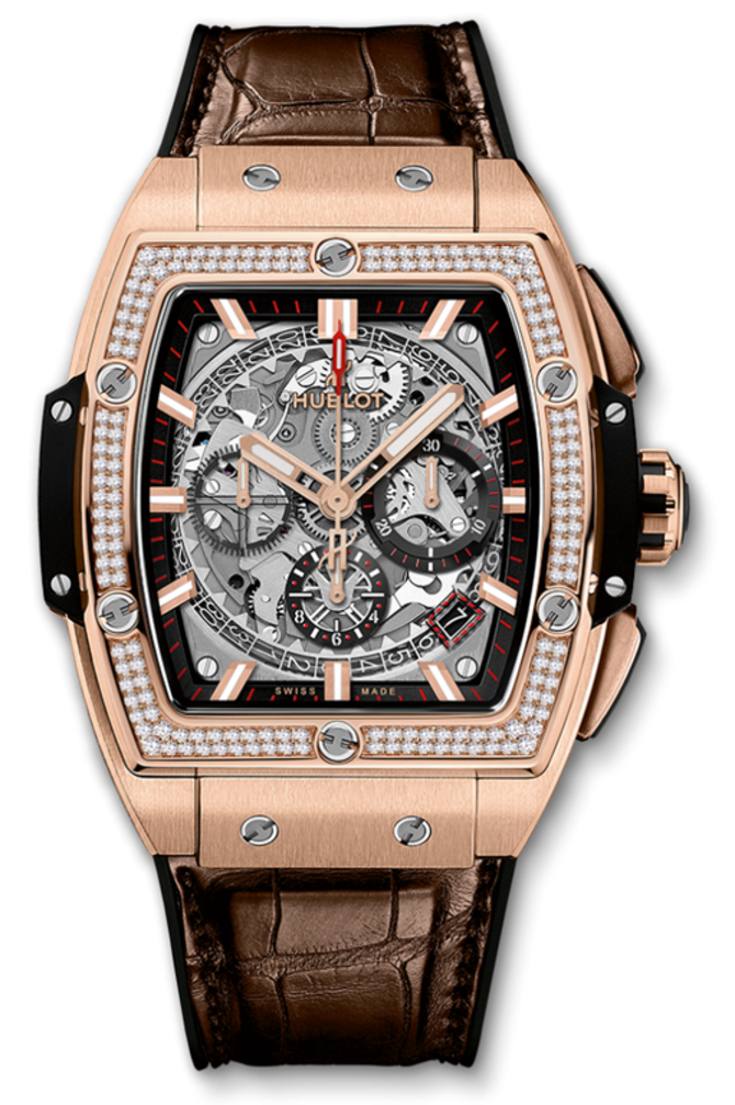 Hublot 641.OX.0183.LR.1104 Spirit of Big Bang King Gold Diamonds Chronograph 