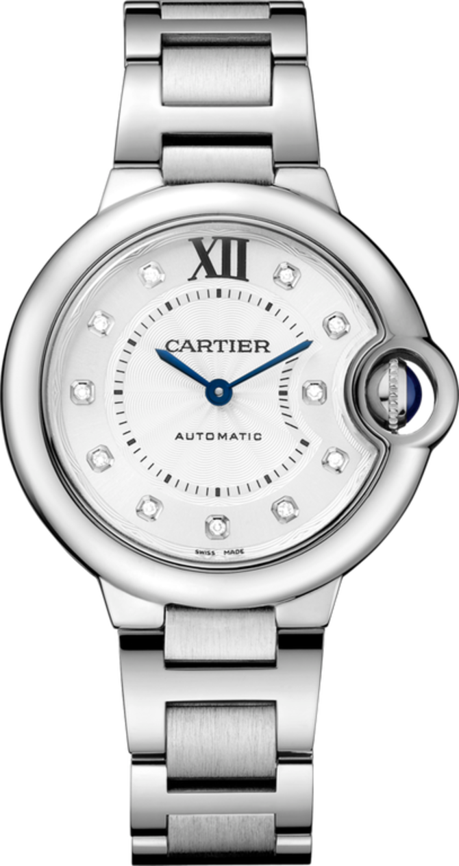 Cartier WE902074 Ballon Bleu de Cartier Steel Diamonds