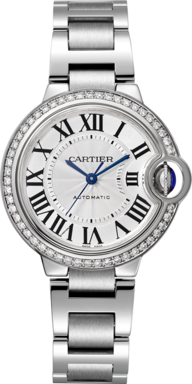 Cartier W4BB0016 Ballon Bleu de Cartier Steel Diamonds