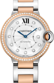 Cartier Часы Cartier Ballon Bleu de Cartier W3BB0004 Pink Gold And Steel Diamonds
