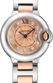 Cartier Часы Cartier Ballon Bleu de Cartier WE902052 Gold And Steel Diamonds