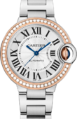Cartier Часы Cartier Ballon Bleu de Cartier WE902080 Pink Gold And Steel Diamonds