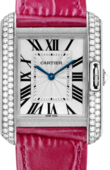 Cartier Tank WT100030 Anglaise Medium White Gold Diamonds