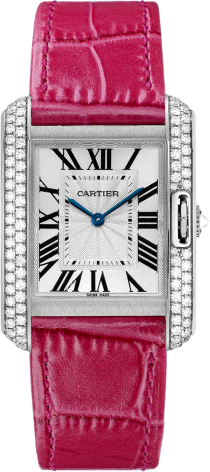 Cartier WT100030 Tank Anglaise Medium White Gold Diamonds