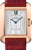 Cartier Tank WJTA0009 Anglaise Medium Pink Gold Diamonds