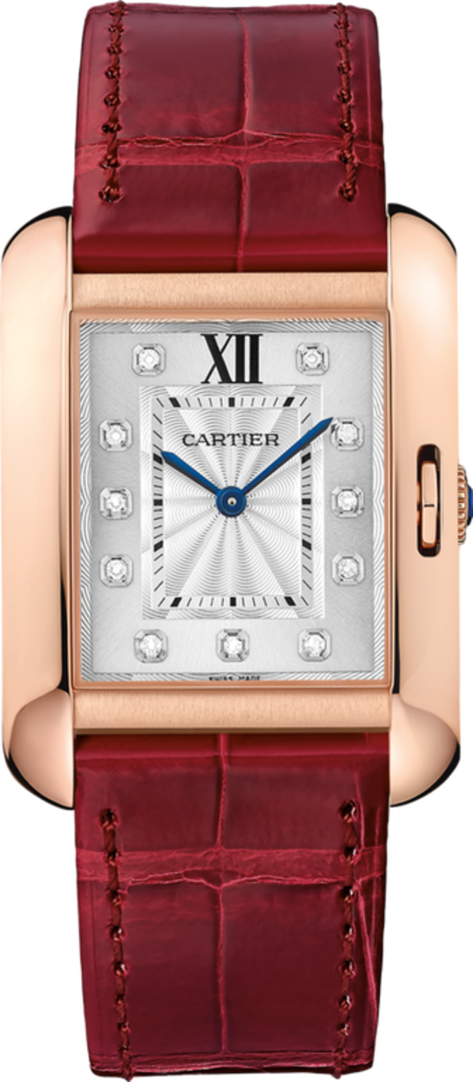 Cartier WJTA0009 Tank Anglaise Medium Pink Gold Diamonds