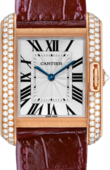 Cartier Tank WT100029 Anglaise Medium Pink Gold Diamonds