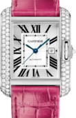 Cartier Tank WT100018 Anglaise Large White Gold Diamonds