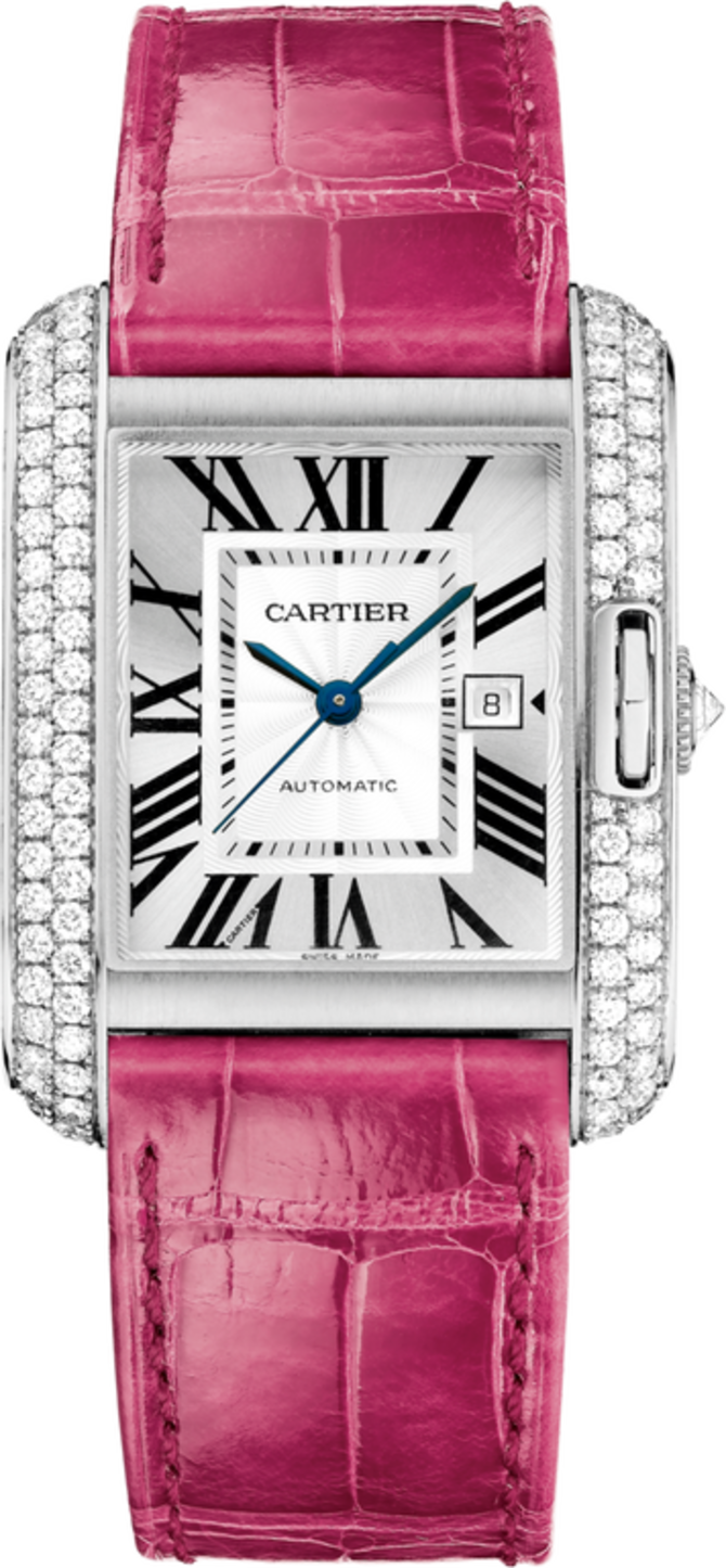 Cartier WT100018 Tank Anglaise Large White Gold Diamonds