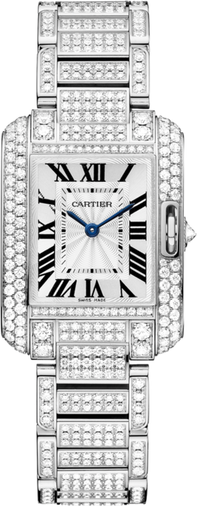 Cartier HPI00559 Tank Anglaise Small Model White Gold Diamonds