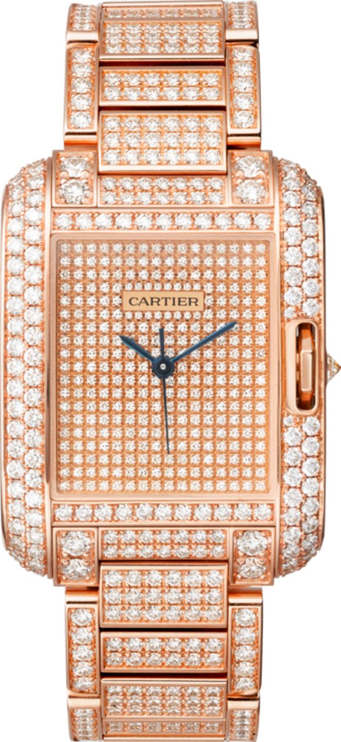 Cartier HPI00560 Tank Anglaise Large Model Pink Gold Diamonds