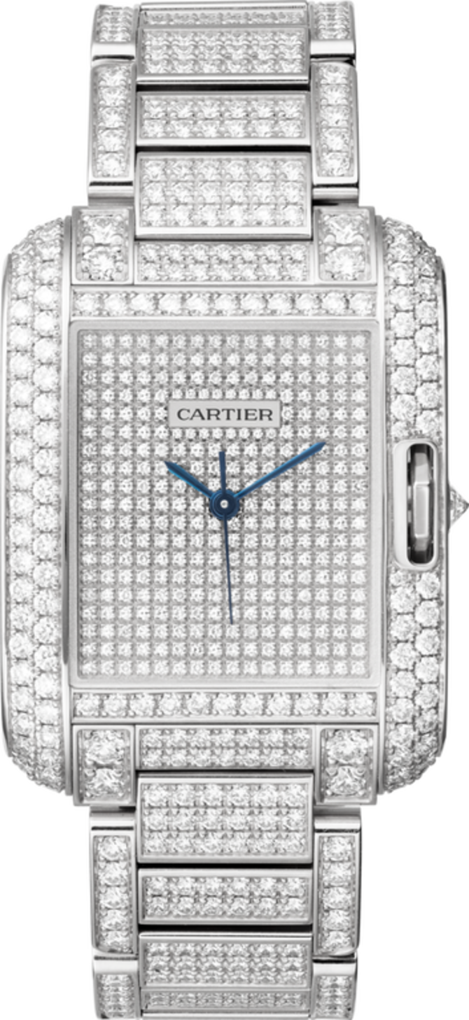Cartier HPI00561 Tank Anglaise Large Model White Gold Diamonds