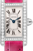 Cartier Tank WB710015 Americaine Mini White Gold Diamonds