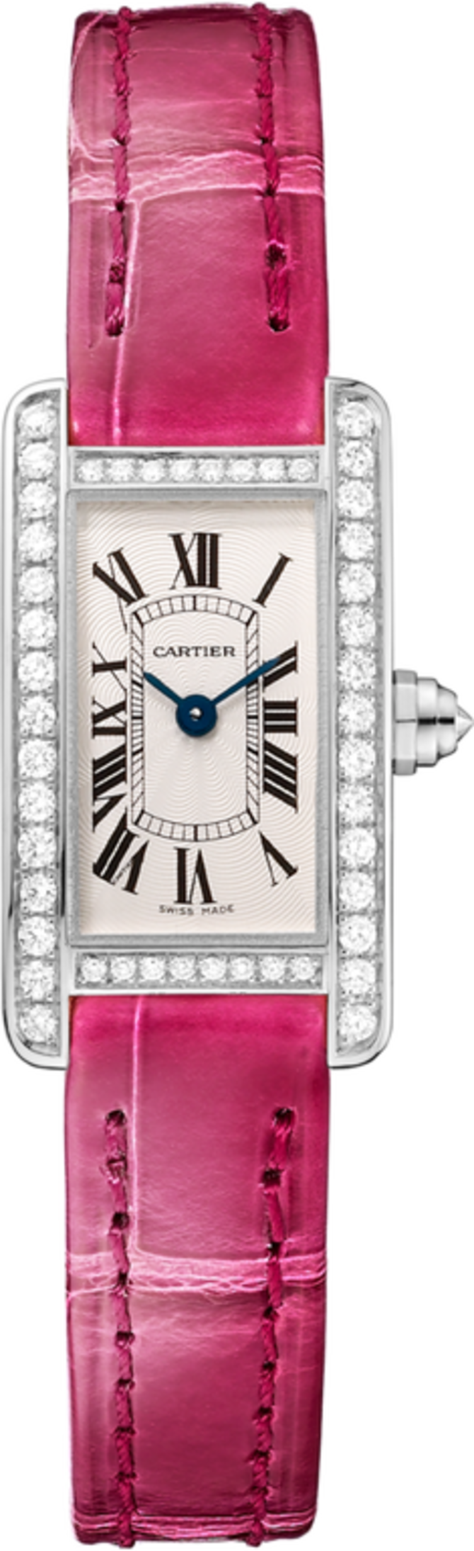 Cartier WB710015 Tank Americaine Mini White Gold Diamonds