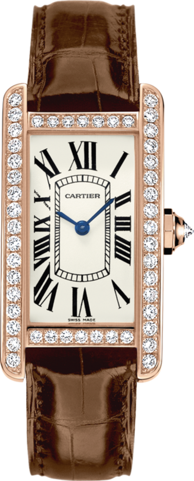Cartier WJTA0002 Tank Americaine Small Pink Gold Diamonds