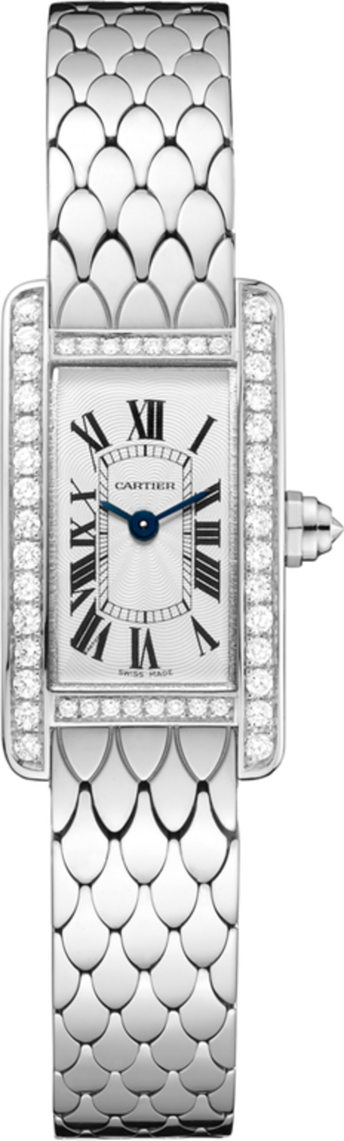 Cartier WB710013 Tank Americaine Mini White Gold Diamonds