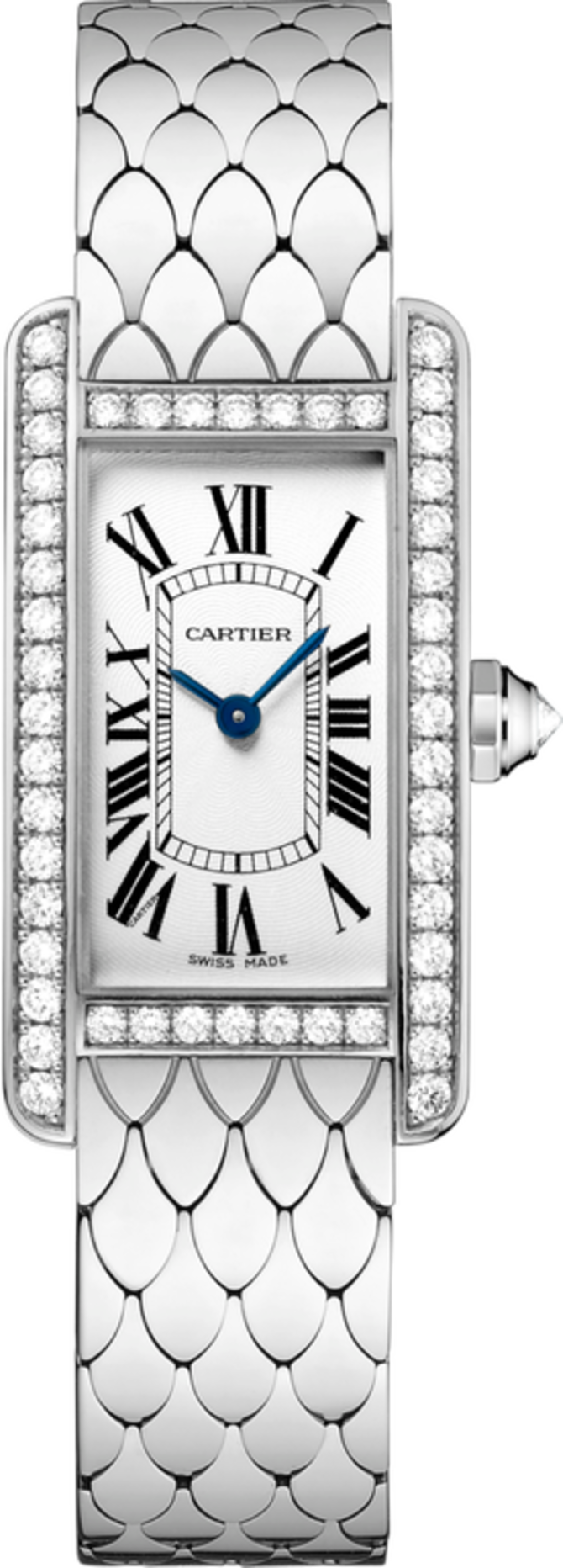 Cartier WB710009 Tank Americaine Small White Gold Diamonds