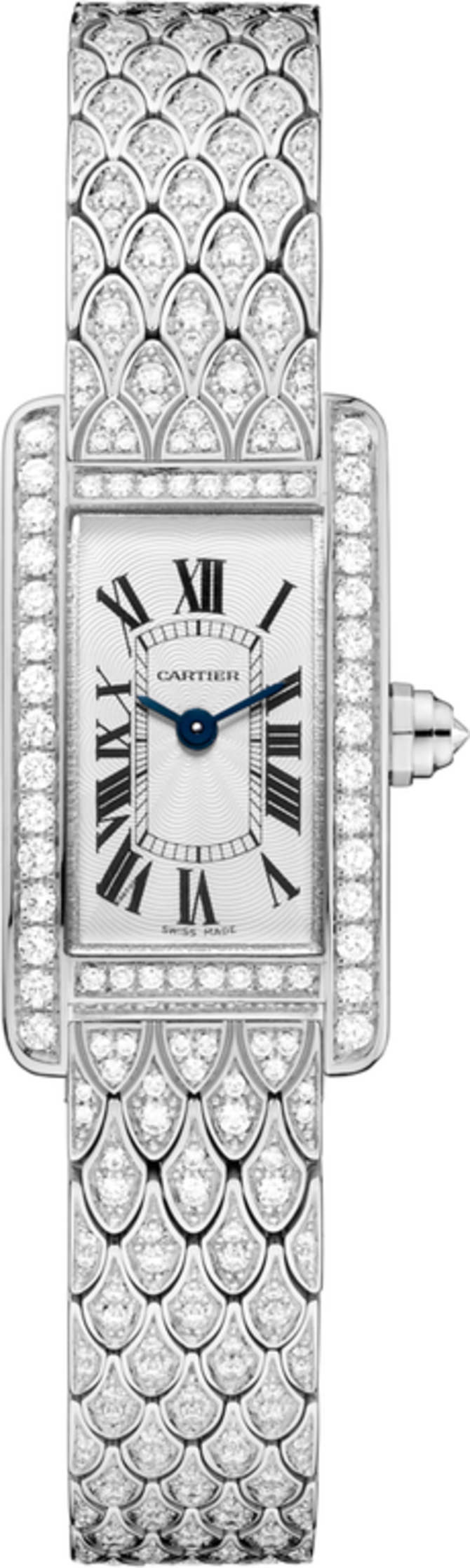Cartier HPI00724 Tank Americaine Mini White Gold Diamonds