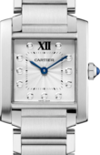 Cartier Tank WE110007 Francaise Medium Steel Diamonds