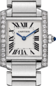 Cartier Tank W4TA0008 Francaise Small Steel Diamonds