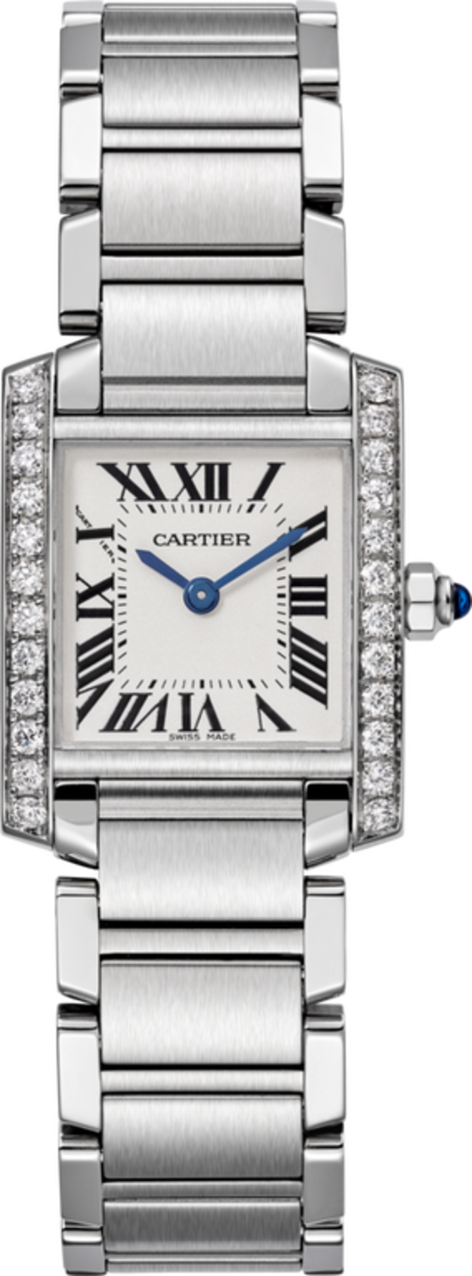 Cartier W4TA0008 Tank Francaise Small Steel Diamonds