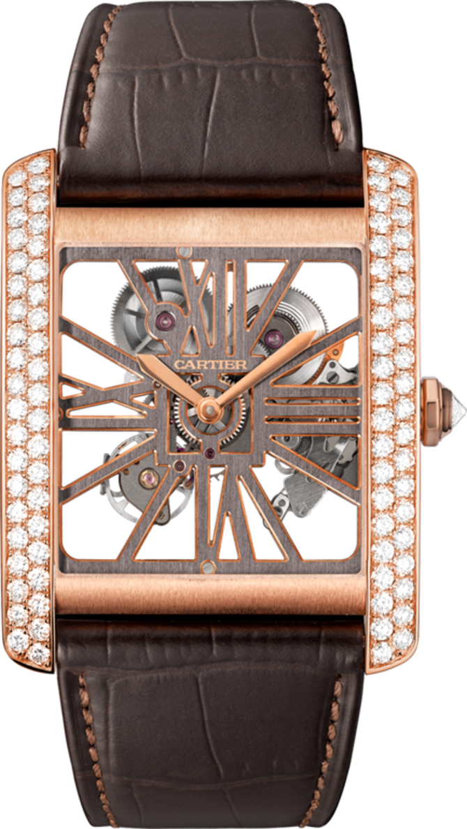 Cartier HPI00715 Tank MC Skeleton Large Pink Gold