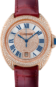 Cartier Часы Cartier Tortue WJCL0037 Cle De Cartier Pink Gold 40 mm Diamonds