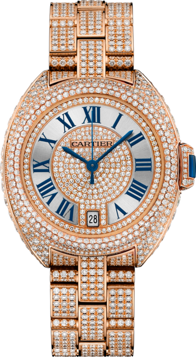 Cartier HPI01040 Tortue Clé de Cartier Pink Gold Diamonds 35 mm