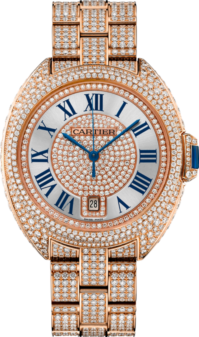 Cartier HPI01041 Tortue Cle De Cartier Pink Gold Diamonds 40 mm