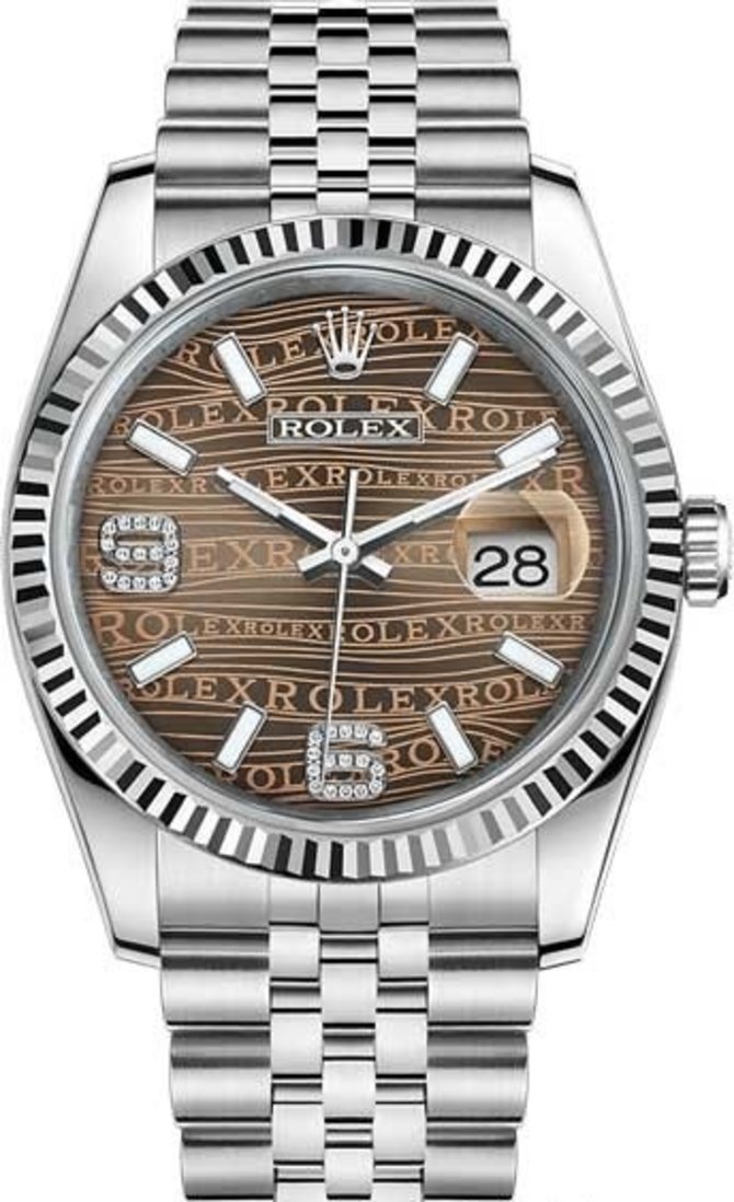 Rolex 116234-0158 Datejust 36 mm Steel and White Gold