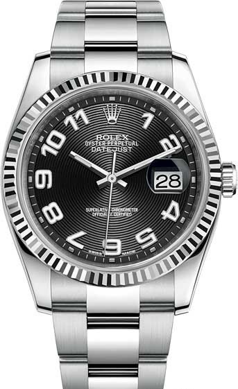 116234-0147 Rolex 36 mm Steel and White Gold Datejust