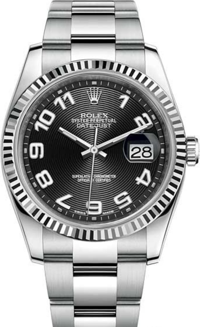 Rolex 116234-0147 Datejust 36 mm Steel and White Gold